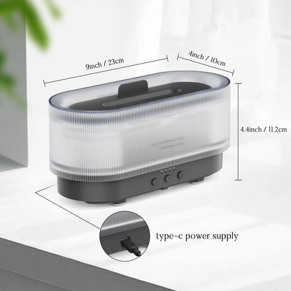 Air Humidifier, Small Size, Ultrasonic Cool Mist Maker, Aroma Diffuser Led Essential Oil Flame Lamp