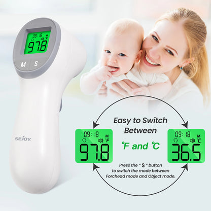 Infrared Digital Thermometer Forehead/Ear/Body Fever, Multi-function, Non-contact