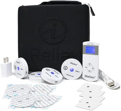 Wireless TENS + EMS Therapeutic Wearable System, Muscle Stimulator, Pain Relief
