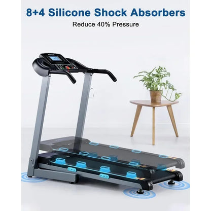 Electric Treadmill, Foldable, Auto Incline, 300 lb. Capacity