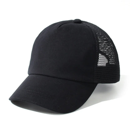 Kids, Solid Color, Curved Brim, Baseball Hat, Breathable