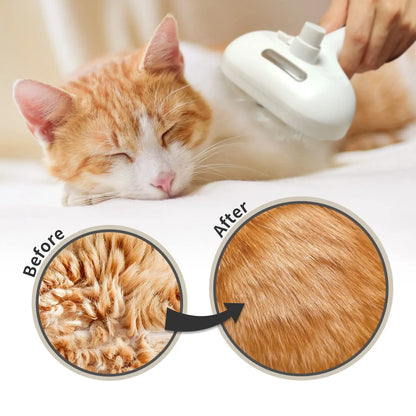 Pet Mist Humidifier Comb, Hair Remover, Cleaning Brush, Grooming Cat/Dog