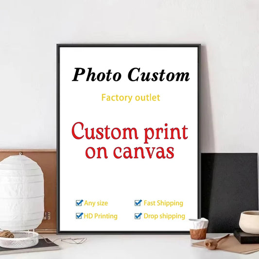 Customize Your Photos Printed On Canvas, Painting Wall Art Posters
