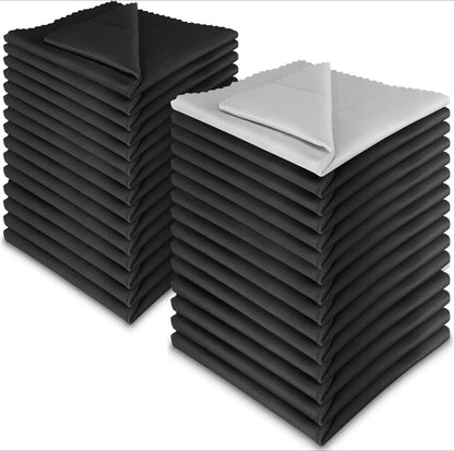 Microfiber Cleaning Cloths, 2 Pack - Premium Cloth for Glasses, Lens, Screens & More