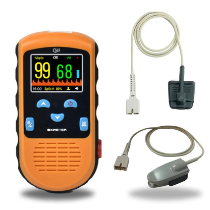 Rechargeable Pulse Oximeter - Adult Finger Sensor for Continuous Monitoring & Spot-Checking
