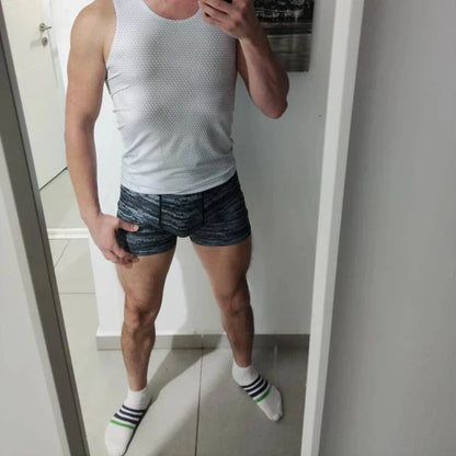 Compression Shorts Men 3D Print Camouflage Bodybuilding Tights Muscle Sport Elastic Running Shorts