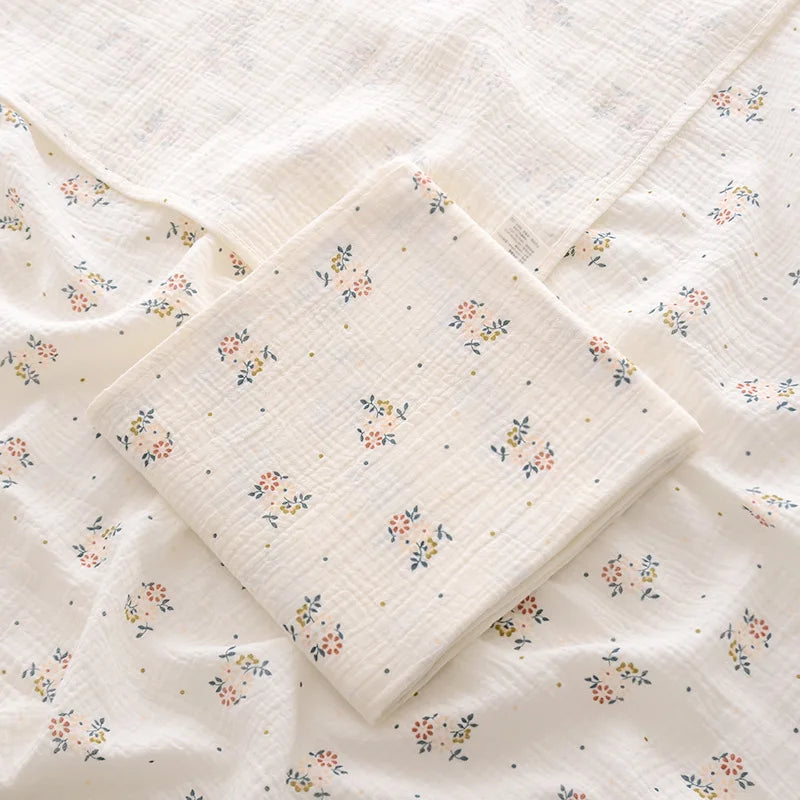 Baby Blanket, Muslin Swaddle, 2-Layer, Cotton, Receive Blankets, Bath Towel