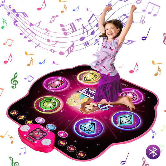 Outdoor Dance Mat, 27 Levels, 6 LED Keys Light Up, Bluetooth, Ages 3~8 Years Old