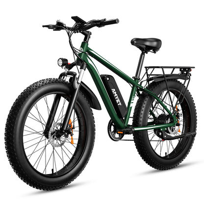 Electric Bike, Adults, 1000W Electric Bicycle 48V 15AH, 26" Fat Tire, 31mph, Dual Shock Absorber