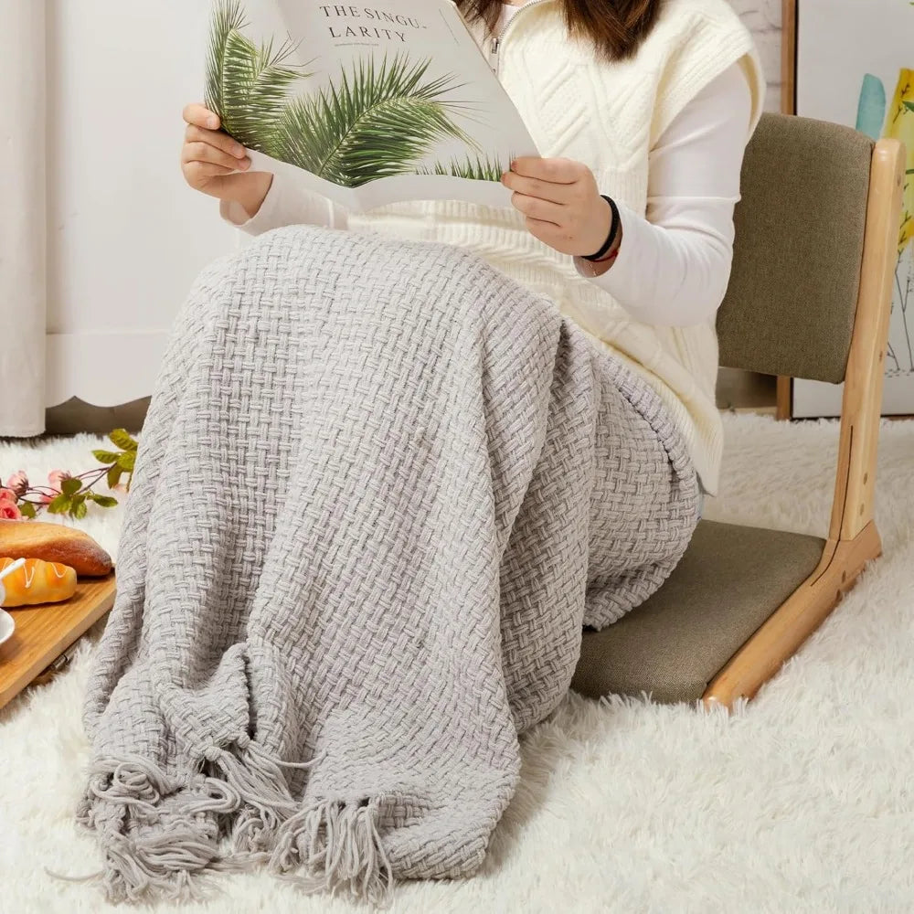 Japanese-Style Foldable Floor Chair with Cushion and Back Support for Meditation and Bay Window Relaxation