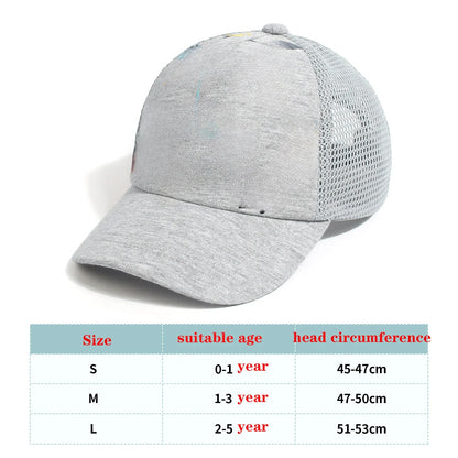 Kids, Solid Color, Curved Brim, Baseball Hat, Breathable