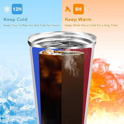Insulated Coffee Mug Smart Temperature Display, Stainless Steel