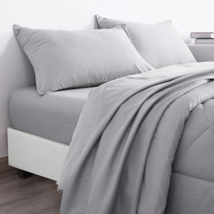 5 Piece Twin Bedding Comforter Set, Breathable Bed in a Bag, Includes Comforter, Fitted Sheet, Top Sheet and Pillowcases