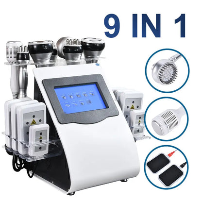 9-n-1 40K cavitation machine vacuum weight loss and slimming device anti-fat mass  ultrasonic equipment