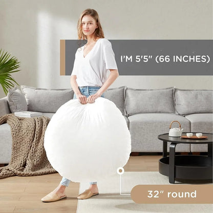 Large Round Floor Pillow, Thick Memory Foam, Meditation Cushion, Yoga