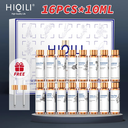16 PCS 10ML Essential Oils Set, Diffuser, Humidifier