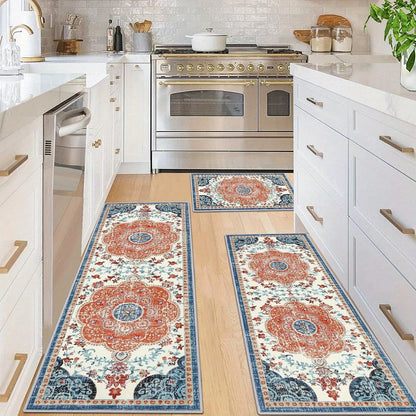 3 Pcs Set Floor Mat, Bohemian Style Rugs, Non-slip, Comfortable, Washable