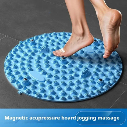 Foot Yoga Massage Acupressure Board. Muscle Relaxation, Round Exercise Mat, Physiotherapy