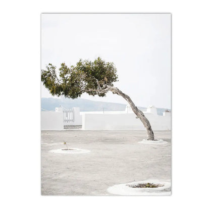 Spanish Italy Puglia Architecture Posters, Canvas Painting, Green Leaves, Indoor Plants, Wall Art Print Pictures