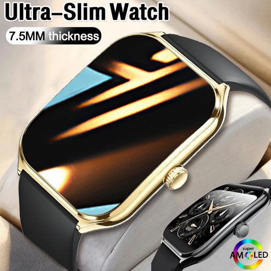 Ultra-thin Durable Women Smart Watch, Sport Health Fitness, Wireless Bluetooth Call