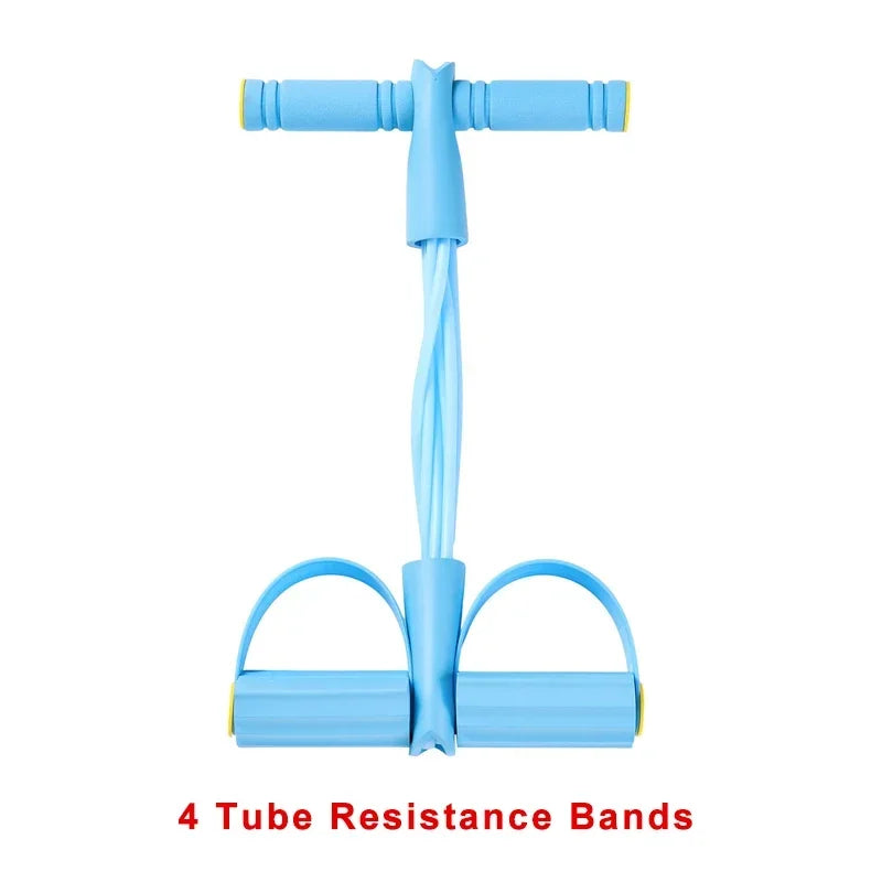 4-Level Resistance Band Tensioner with Non-Slip Handles - Home Fitness Equipment for Abdominal Muscle Training