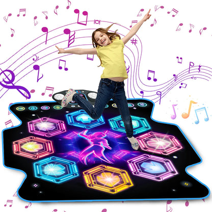Outdoor Dance Mat, 27 Levels, 6 LED Keys Light Up, Bluetooth, Ages 3~8 Years Old