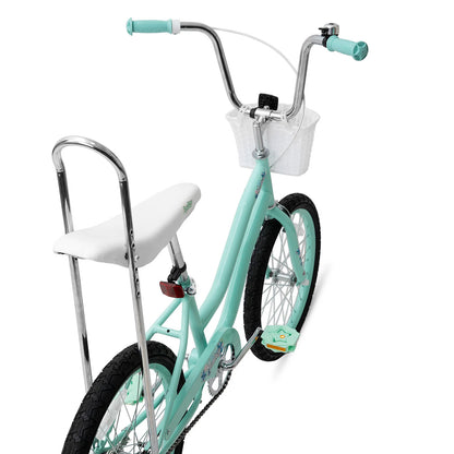 20 Inch Girls Bike, Training Wheels, Banana Seat, Handbrake, Coaster Brake