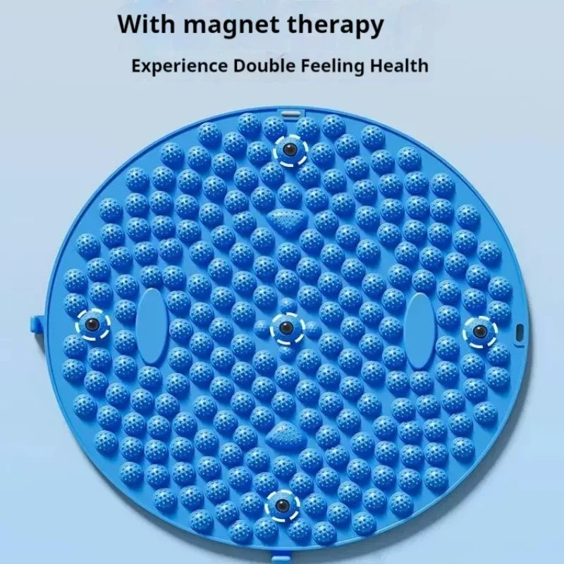 Foot Yoga Massage Acupressure Board. Muscle Relaxation, Round Exercise Mat, Physiotherapy
