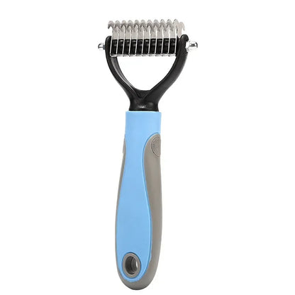 Pets Fur Knot Cutter Dog Grooming Shedding Tools Pet Hair Removal Comb Brush Double sided