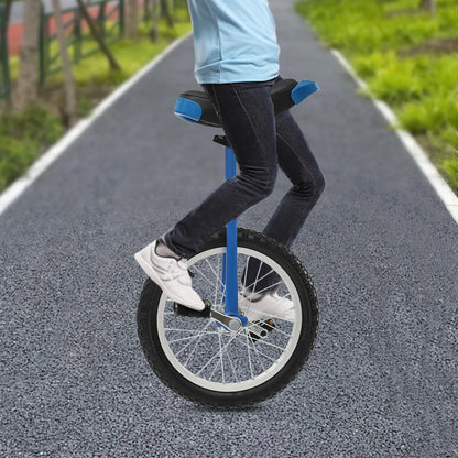 16-inch One Wheel Balance Exercise Bicycle, Adjustable For Adults/Kids