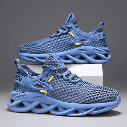 Men's Summer Mesh Sneakers - Breathable, Casual, Outdoor, Running, Tennis, Hiking
