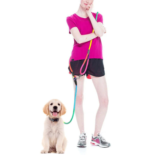 Nylon Dog Leashes, Traction Rope, Leads for Running Free Hands