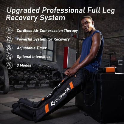 Professional Leg Recovery System, Cordless Air Compression Boots with Sequential Compression, Leg and Foot Massager