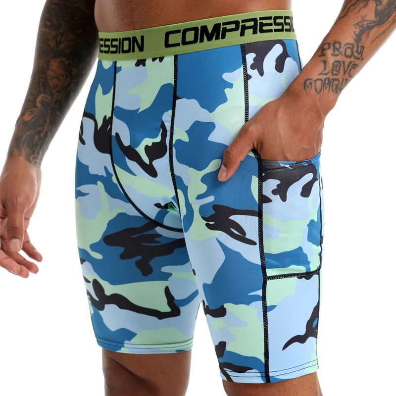 Men's Athletic Compression Shorts: Lightweight, Breathable & Quick-Drying for Running, Jogging, Walking, Trekking & Hiking