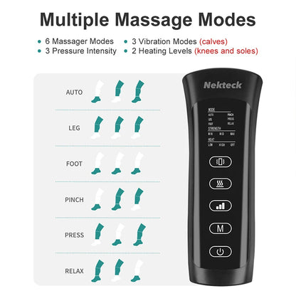 Foot Air Pressure Leg Massager. Promotes Blood Circulation, Muscle Relaxation