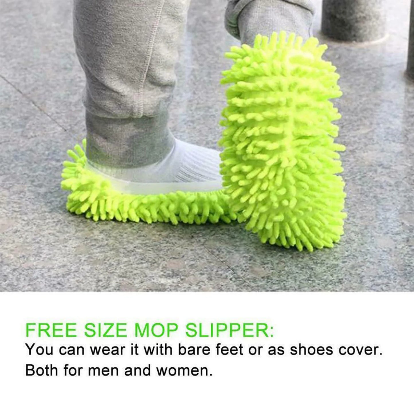 Chenille Multifunctional Dust Mop Slippers Home Floor Cleaning Lazy Mopping Shoes Water Uptake