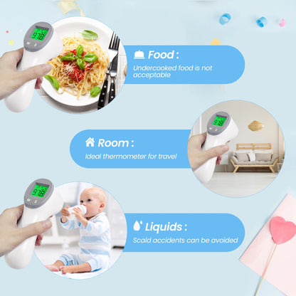 Infrared Digital Thermometer Forehead/Ear/Body Fever, Multi-function, Non-contact