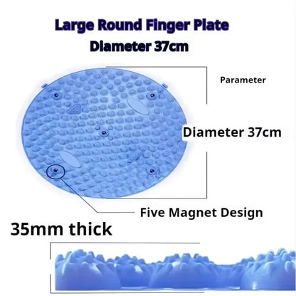 Foot Yoga Massage Acupressure Board. Muscle Relaxation, Round Exercise Mat, Physiotherapy