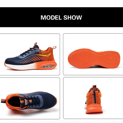 Men's' Work Safety Shoes, Breathable Sneakers, Lightweight, Anti-smash Steel Toe Working Protective Shoes