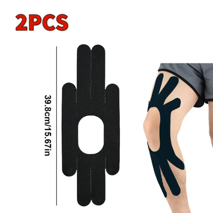 Pre-Cut Knee Kinesiology Tape, Elastic, Breathable, Sport, Support, Stability