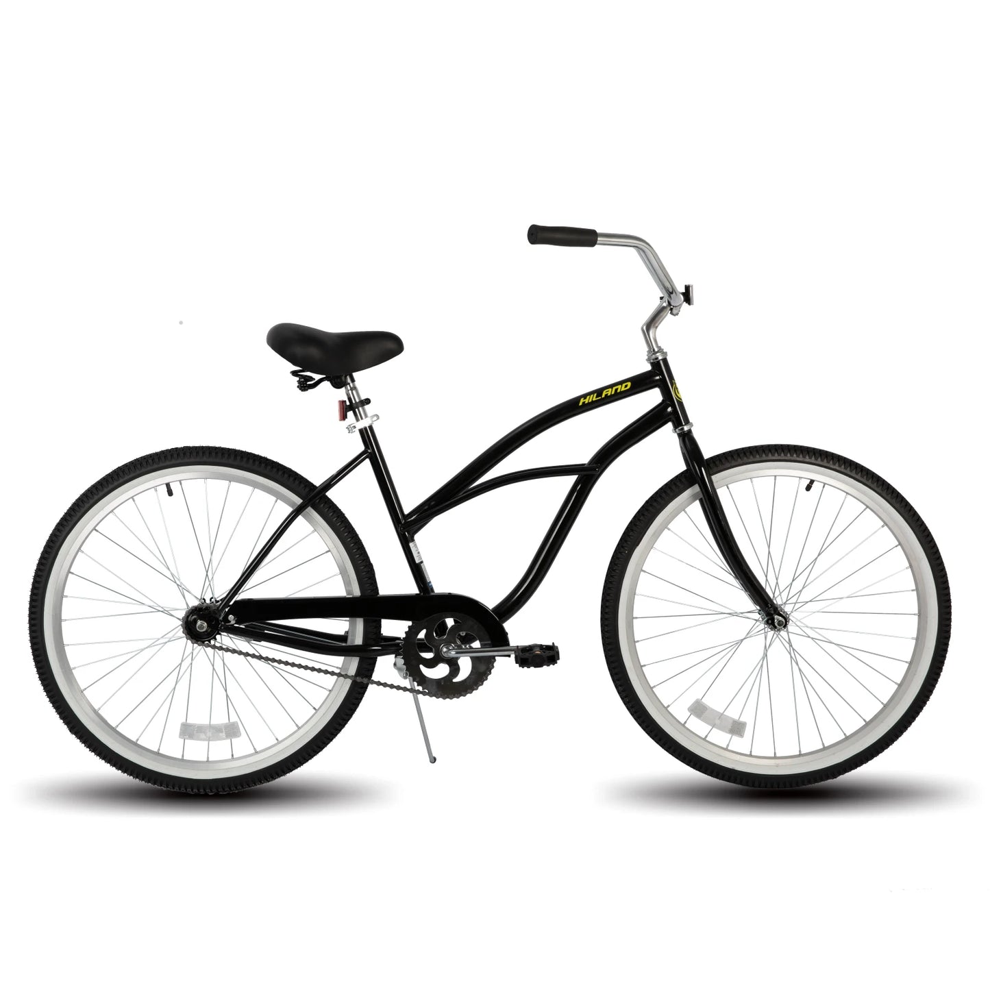 26 Inch Unisex Beach Cruiser Bike, Single Speed, Rear Coaster Brake, Comfortable Seat, Dual Springs