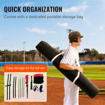 Baseball/Softball Practice Net, Portable, Hitting/Catching/Pitching, Backstop Equipment