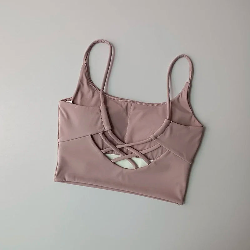 Breathable, Push-Up Sports Bra, Fitness Top, Yoga, Running