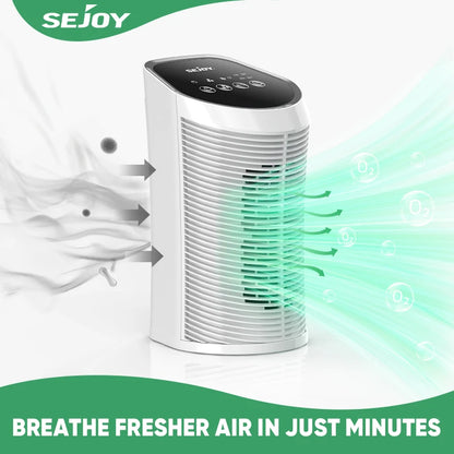 25W HEPA Air Purifiers, Smoke/Pollen/Hair/Smell, Bedroom, Portable, Sleep Mode