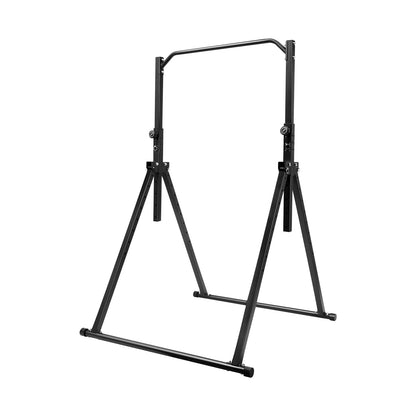 Black Triangular Pull Up Station Adjustable Height Carbon Steel Horizontal Bar for Home Gym Strength Training