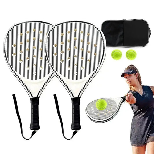 Glowing Beach Tennis Rackets ,Carbon Fiber, Lightweight Outdoor Sports