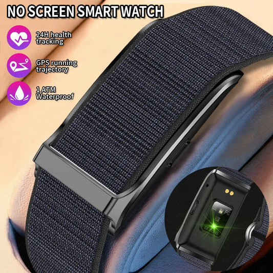 No Screen Smart Watch, Men's Sports. Outdoors Fitness Heart Rate Monitor. Waterproof,  Android IOS