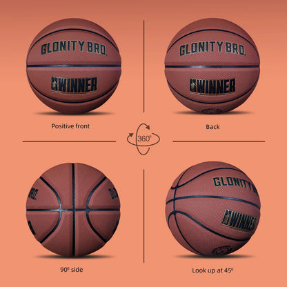 Basketball Non-Slip Standard Size 7/6/5, Soft Wear Resistant, PU Leather, Outdoor/Indoor