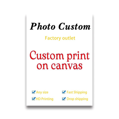 Customize Your Photos Printed On Canvas, Painting Wall Art Posters
