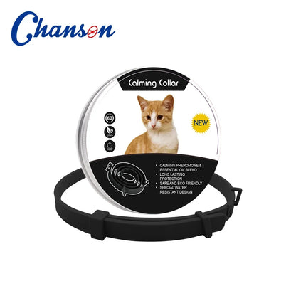Adjustable Natural Calming Collar For Cats/Dogs, Anxiety Pheromone Reducing